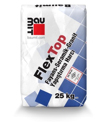 FLEX TOP GRI SERAMIK YAPISTIRICI C2TES1 25 KG