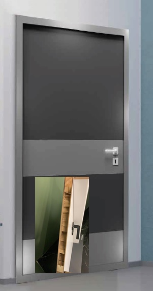 HPL LAMINANT DUZ RENK MUKAVVA DOLGU KAPI (URT)